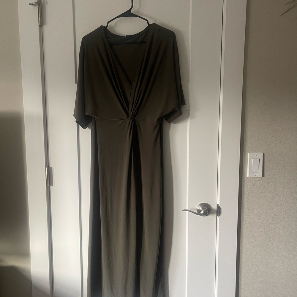 Olive Green Express Dress